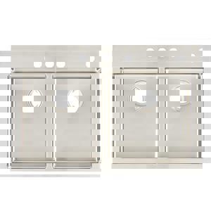 33 x 22 in. 4-Hole Stainless Steel Double Bowl Dual Mount Kitchen Sink